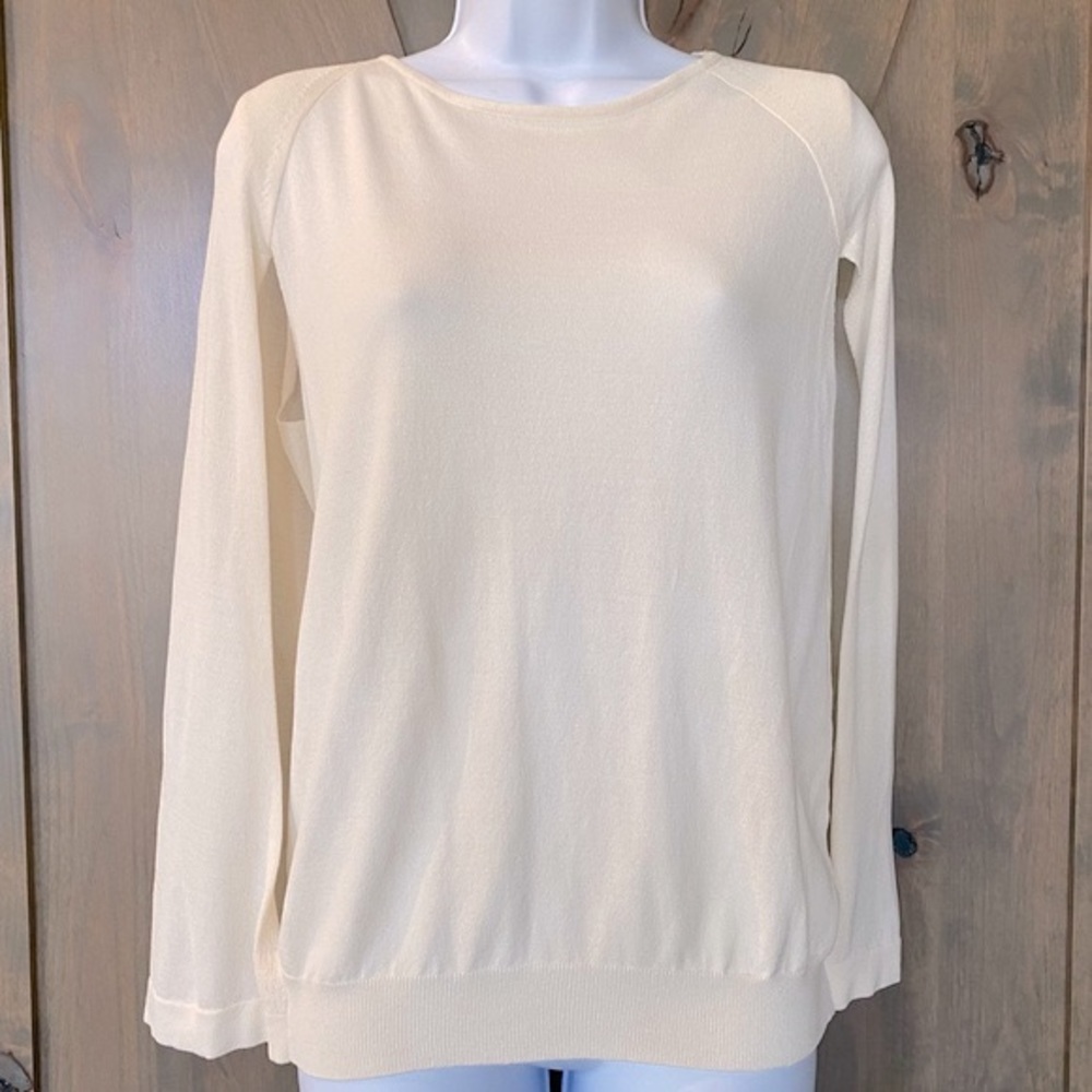 NEW! Zara Top Sleeveless With Attached Cape-like Wrap Cream Size Small